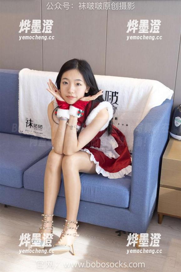 BoBoSocks袜啵啵 - 奶油拖鞋写真：在网盘等待你下载的每一缕柔情！